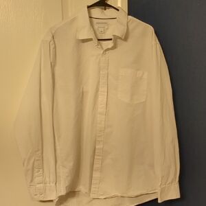 Amazon Essentials Men's White Button Down Shirt